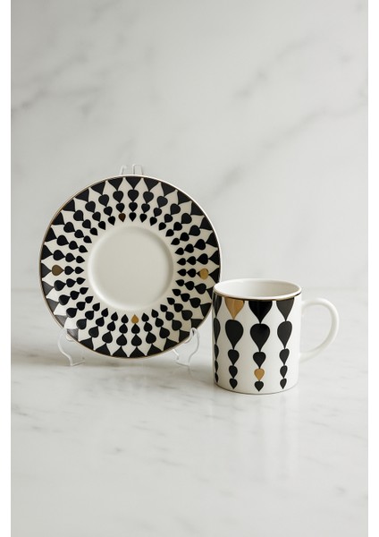 Damla New Bone 6 Kişilik Kahve Fincan Takımı 90ML modelleri