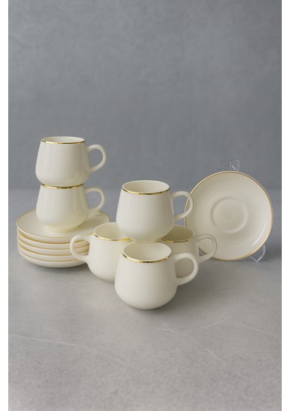 Dream New Bone 6 Kişilik Kahve Fincan Takımı 90ML