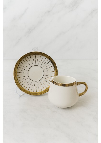 Gold New Bone 6 Kişilik Kahve Fincan Takımı 90ML fiyatları