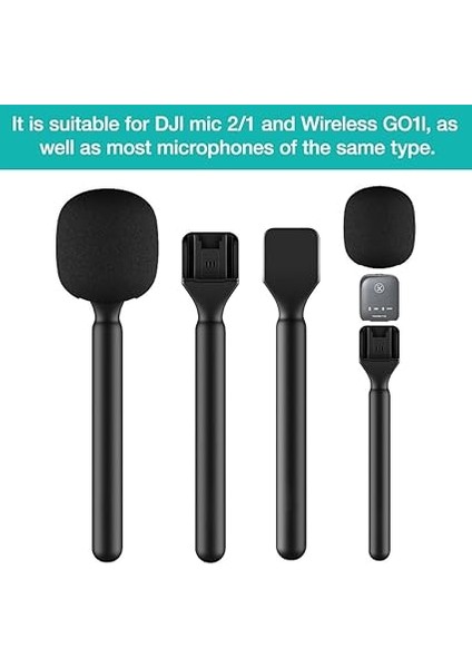 Dji Mic 1/2 Için Stand Tutucu Mikrofon Bayrak Istasyonu, Rode Wireless Go Iı El Adaptörü, Rüzgar Korumalı, Kablosuz Röportaj Lavalier Mikrofon Standı, Djı Osmo Pocket 3 Mic 2 Synco G1/a2 Için fırsatları