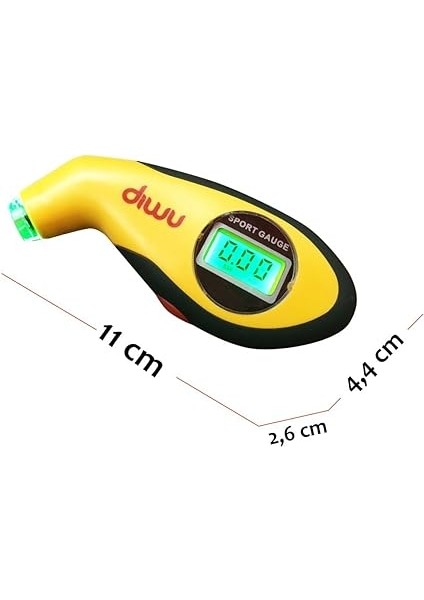 Dijital Lastik Hava Basıncı Ölçer Aydınlatmalı modelleri
