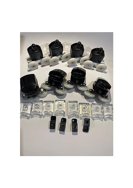 Duşakabin Tekeri Siyah Renkli 8'li Takım fiyatları