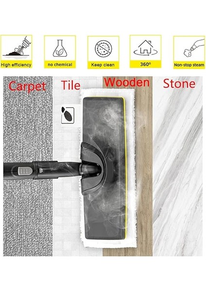 Buharlı Temizleyici Yuvarlak Fırça Mikrofiber Bez Ped El ve Yer Için Başlık Seti Karcher Sc Için Yedek Easyfix Buharlı Temizleyici ve Buharlı Paspas Aksesuar Parçaları 16 Adet fırsatları