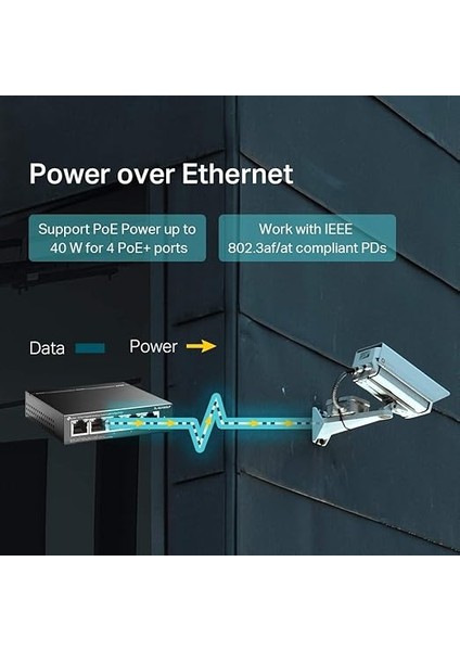 TL-SG1005LP, 4 Port Poe + ile 5 Port Gigabit Masaüstü Switch modelleri