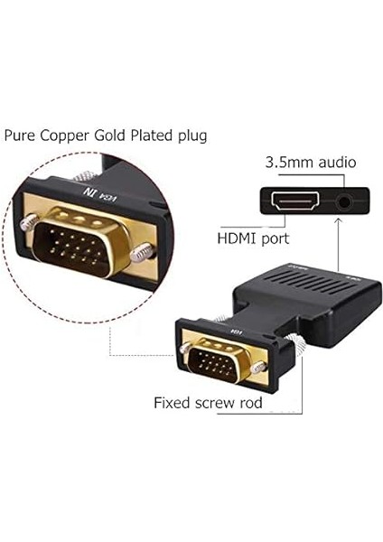 4501 VGA To HDMI Çevirici Dönüştürücü modelleri