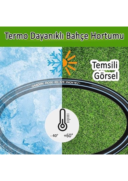 Metre Termo Bahçe Hortumu Dayanıklı 3 Katlı Sağlam Çeşme Su Sulama Yıkama Hortum 12.5 mm 1/2" fiyatları
