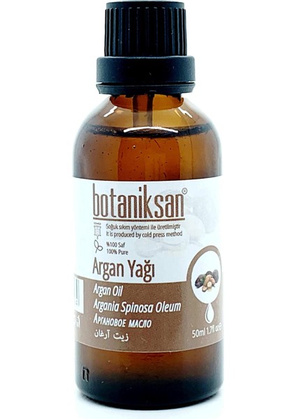 Argan Yağı 50ML Soğuk Sıkım, Saf, Doğal, Katkısız