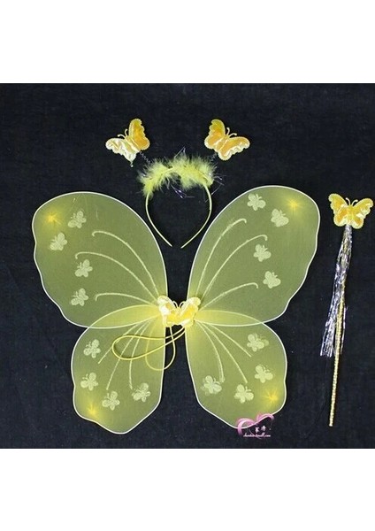 Kelebek Kanat Seti Sarı Renk (5047)