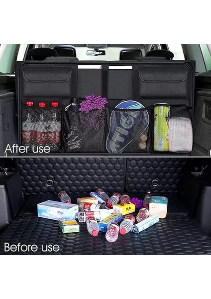 8 Cepli Araç Bagaj Düzenleyici Çanta Organizer Oto Içi Eşya Düzenleme Malzeme Çantası modelleri