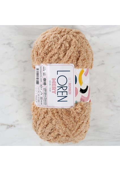 Loren Mery Bej El Örgü Ipi - M412 - 34318