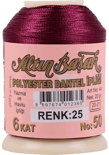 3 Adet Altınbaşak Oya ve Dantel Ipi 20 gr - - No: 650 - 025 - 292 fırsatları