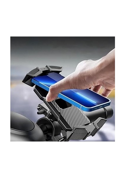 250 Için Karbon Darbe Emici Titreşim Engelleyici Motosiklet Telefon Tutucu fırsatları