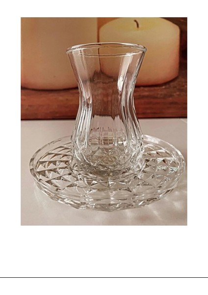 Alin Adela 6'lı Cam Çay Tabağı Çay Tabak Altlığı ROYALEKS-RYG8030 fiyatları