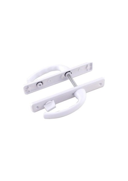 POŞETLİ BANYO-WC - KİLİTLİ BEYAZ PVC KAPI KOLU (4887)