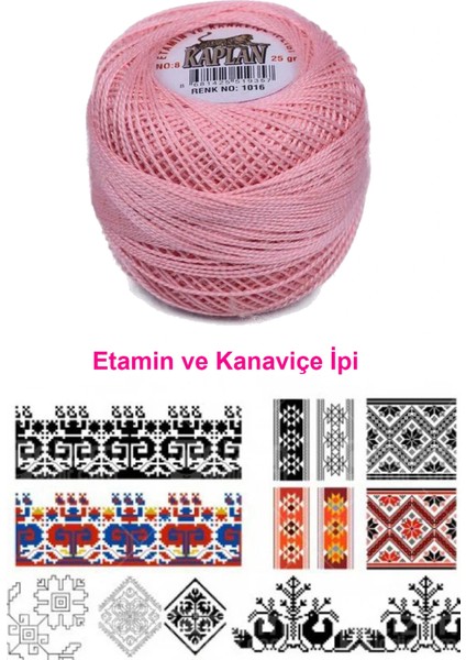 Kaplan Etamin ve Kanaviçe Ipi 8 No Kod/renk: 1016 - fiyatları