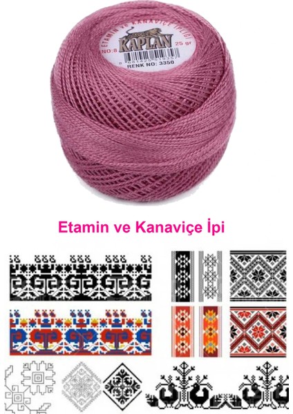 Kaplan Etamin Ve Kanaviçe İpi 8 No Kod/Renk: 3350 - fiyatları