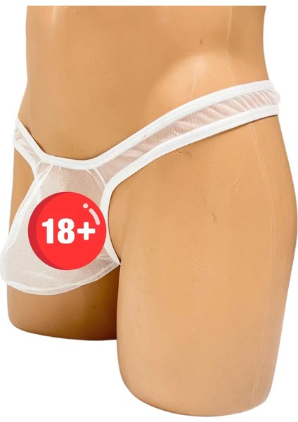 Venüsshopping- Fantezi Seksi Beyaz Transparan Erkek Iç Çamaşırı fiyatları