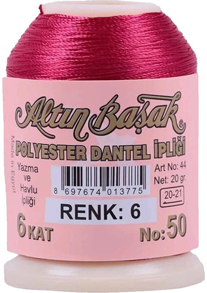 Altınbaşak Oya ve Dantel İpi 20 gr - - No: 006