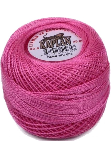 Kaplan Etamin ve Kanaviçe Ipi 8 No Kod/renk: 603 -