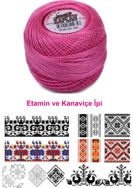Kaplan Etamin ve Kanaviçe Ipi 8 No Kod/renk: 603 - fiyatları