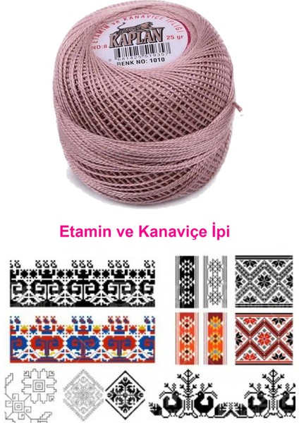Kaplan Etamin Ve Kanaviçe İpi 8 No Kod/Renk: 1010 - fiyatları