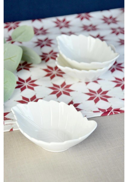 6'lı Porselen Büyük Çerezlik -P-OR-101559