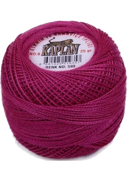 Kaplan Etamin Ve Kanaviçe İpi 8 No Kod/Renk: 599 -