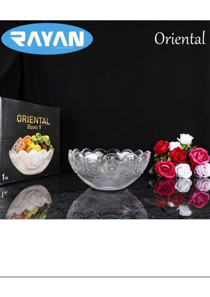 Cam Kase Bohemia Meyvelik 23 Cm. -G-505B