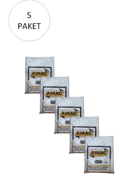 Şeffaf Hışır Atlet Poşet Büyük Boy 29x52 Cm 650 Gr (5 Paket-Takriben 750 Adet)