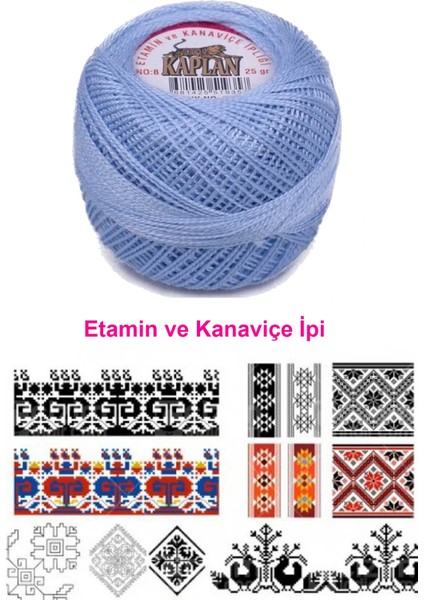 Kaplan Etamin Ve Kanaviçe İpi 8 No Kod/Renk: 799 - fiyatları