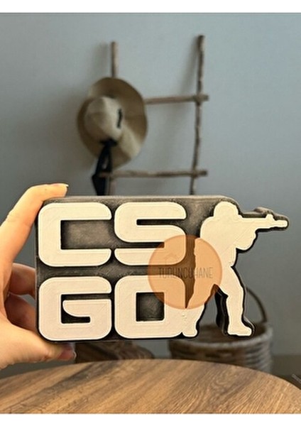 Cs:go Figür Masa Üstü Logo Playstation 5 İçin Özel Tasarım Ahşap modelleri