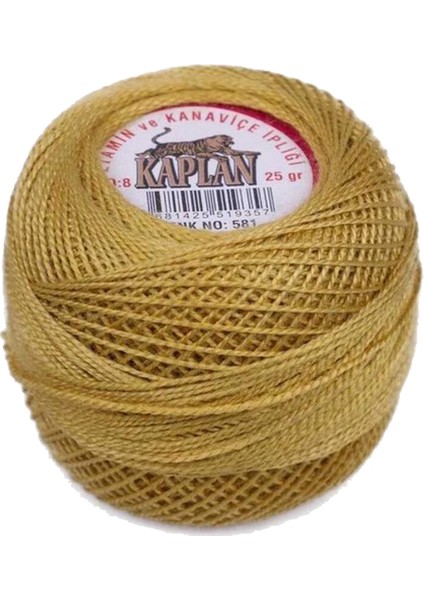 3 Adet Kaplan Etamin Ve Kanaviçe İpi 8 No Kod/Renk: 604 - 110 - 581 - fırsatları