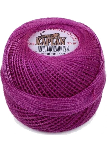 Kaplan Etamin Ve Kanaviçe İpi 8 No Kod/Renk: 114 -