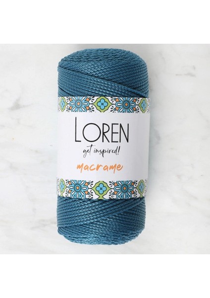 Loren Macrame Petrol Mavisi El Örgü Ipi - Rm 0238 - 34356