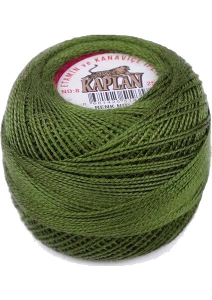 Kaplan Etamin Ve Kanaviçe İpi 8 No Kod/Renk: 116 -