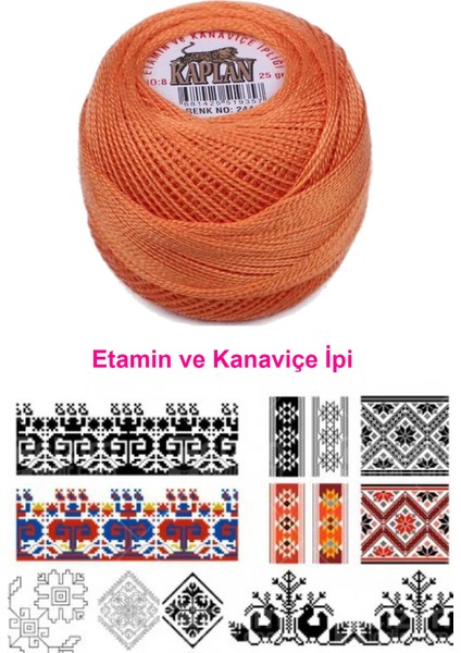 Kaplan Etamin Ve Kanaviçe İpi 8 No Kod/Renk: 244 - fiyatları