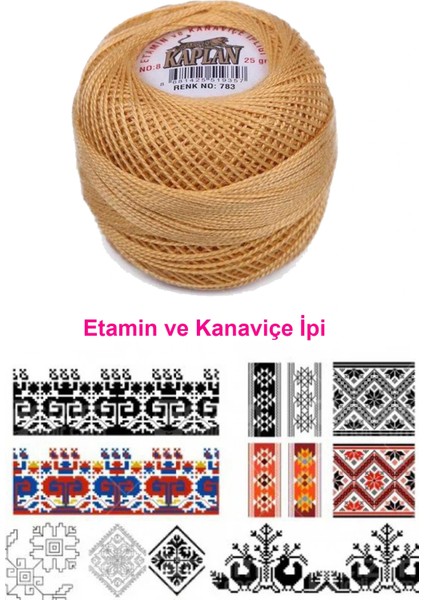 Kaplan Etamin Ve Kanaviçe İpi 8 No Kod/Renk: 783 - fiyatları