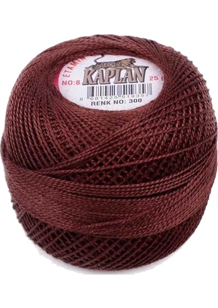Kaplan Etamin ve Kanaviçe Ipi 8 No Kod/renk: 300 -