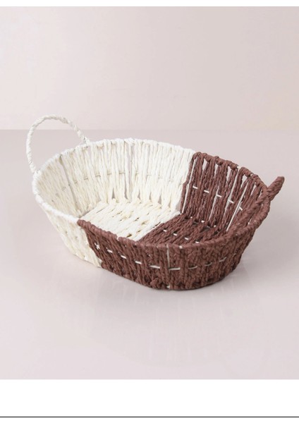 Hasırlı Ekmek Sepeti Oval -8803