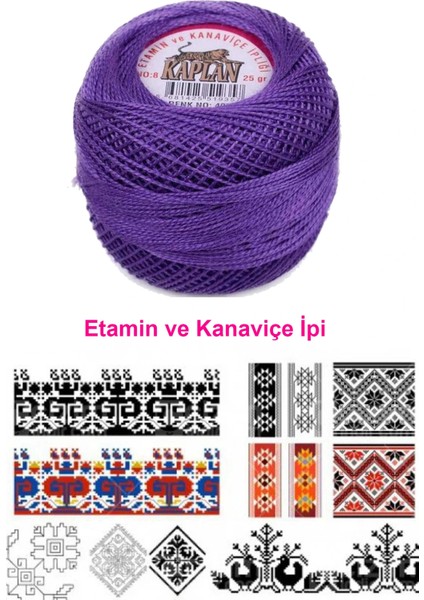 Kaplan Etamin Ve Kanaviçe İpi 8 No Kod/Renk: 495 - fiyatları
