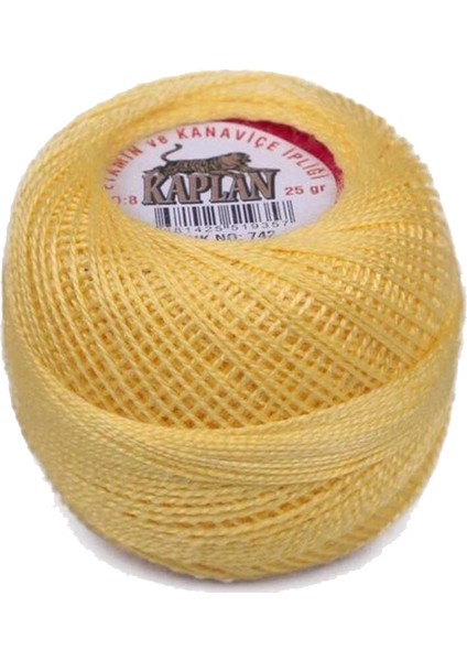 3 Adet Kaplan Etamin Ve Kanaviçe İpi 8 No Kod/Renk: 742 - 666 - 550 - fiyatları