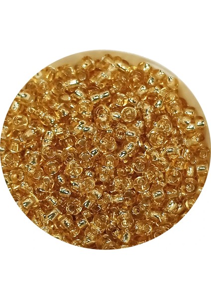 Dökme Cam Kum Boncuk (11/0) 2 mm - 60 Gram - Şeffaf Bal Rengi - BNC068 fiyatları