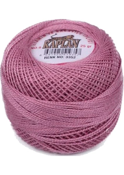 3 Adet Kaplan Etamin Ve Kanaviçe İpi 8 No Kod/Renk: 820 - 3352 - MUNZUR ÇİÇEĞİ - fırsatları