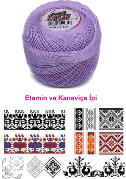 Kaplan Etamin Ve Kanaviçe İpi 8 No Kod/Renk: 553 - fiyatları