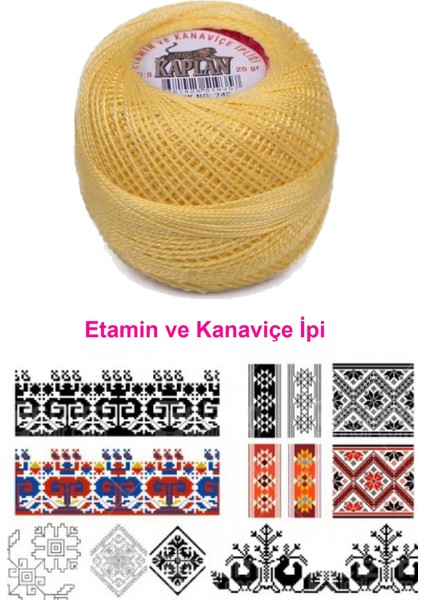 Kaplan Etamin ve Kanaviçe Ipi 8 No Kod/renk: 742 - fiyatları