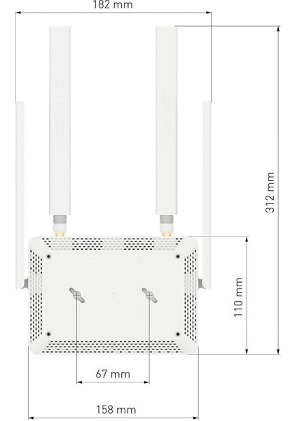 Runner 4g N300 Wi-Fi Mesh Ebeveyn Kontrol Fiber Vpn Router 4g Modem Cat.4 4X100MBIT/S KN-2212 modelleri