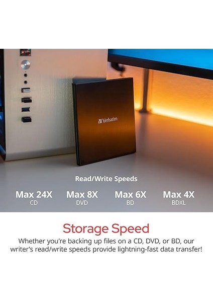 Ultra Hd 4K Blu-Ray Yazıcı Usb-C, Siyah indirimleri