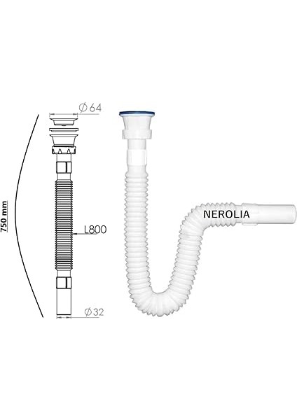 Lavabo Gider Hortumu/körüklü Lavabo Sifonu/eviye Gider Borusu (Paslanmaz Çelik Süzgeçli ve Vidalıdır) modelleri