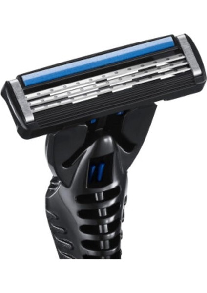 Hybrid 3 Flex Erkek Tıraş Bıçağı 1 Sap ve 4 Yedek Başlık (3 Bıçak), 3 Nano Teknolojik Titanyum Bıçak, E Vitamini ile Zenginleştirilmiş Geniş Kayganlaştırıcı Bant modelleri