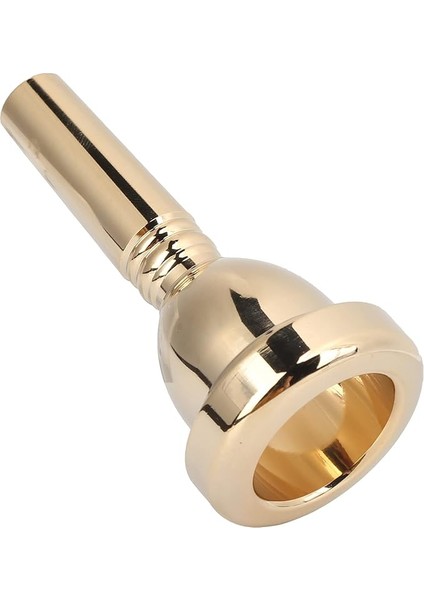 12.7mm 5g Trombon Ağızlık Euphonium Ağız Parçası Küçük Şaft Gümüş Kaplama Pirinç Ağızlık Tenor Trombon Için Premium Ses Kalitesi Hafif Tasarım (Gold)